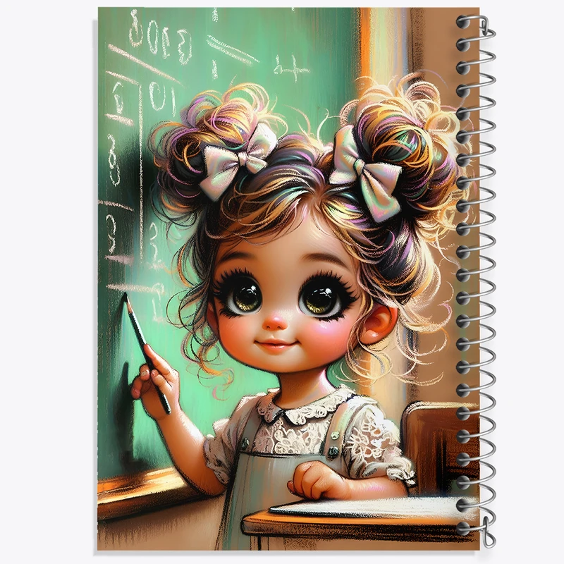 دفتر لیست خرید 50 برگ خندالو طرح دخترانه کیوت کد N4560