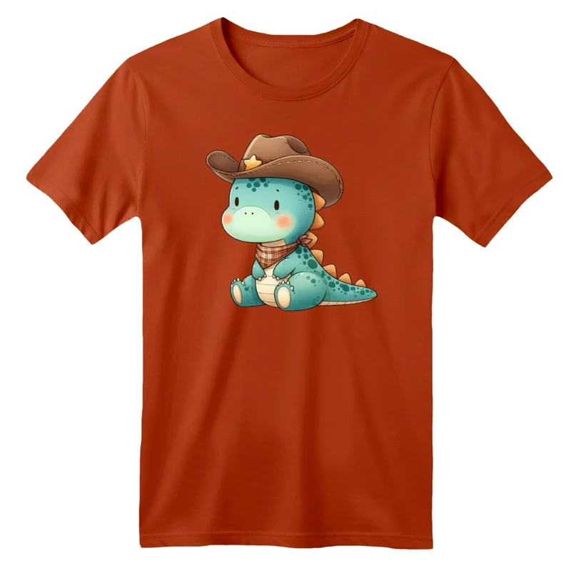 تی شرت آستین کوتاه بچگانه مدل دایناسور کد 010  