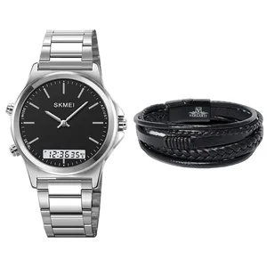 ساعت مچی دیجیتال مردانه اسکمی مدل 2120SIBK به همراه دستبند