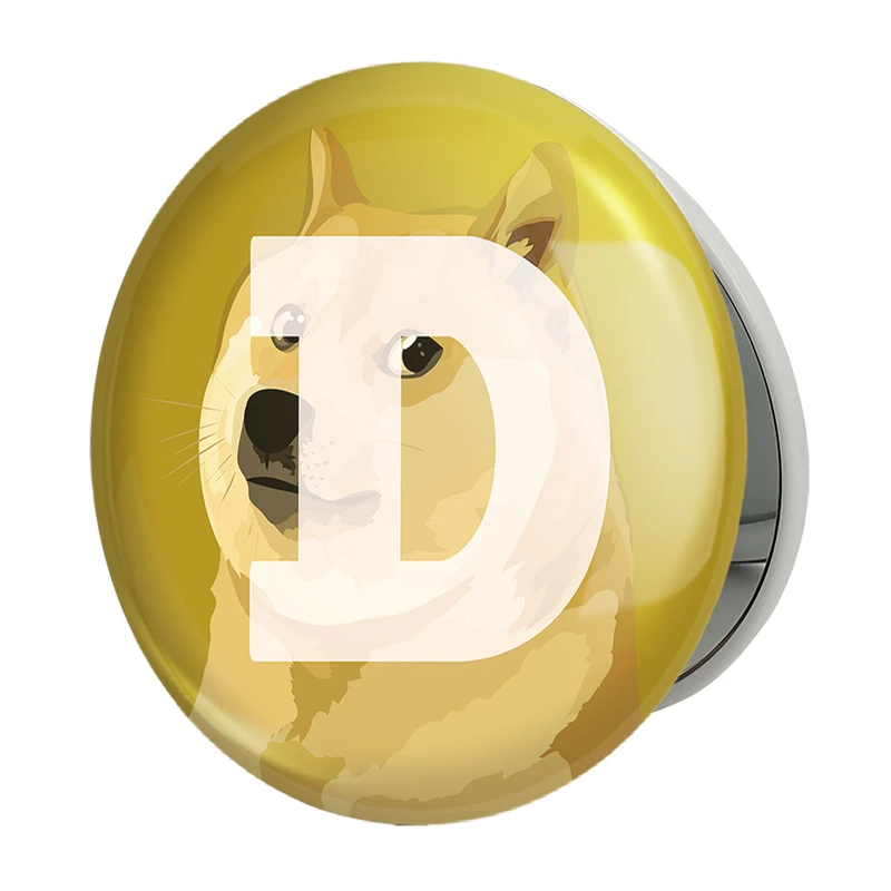 آینه جیبی خندالو طرح ارز دیجیتال دوج کوین مدل تاشو کد 10880 