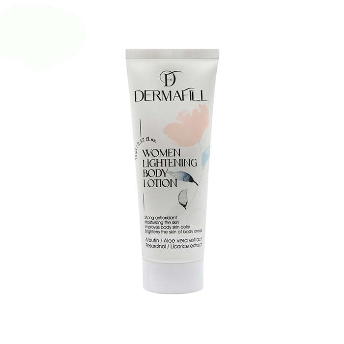 لوسیون روشن کننده بدن درمافیل مدل w حجم 75 میلی لیتر