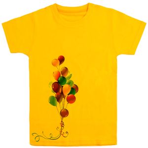 نقد و بررسی تی شرت آستین کوتاه دخترانه مدل بادکنک D191 رنگ زرد توسط خریداران