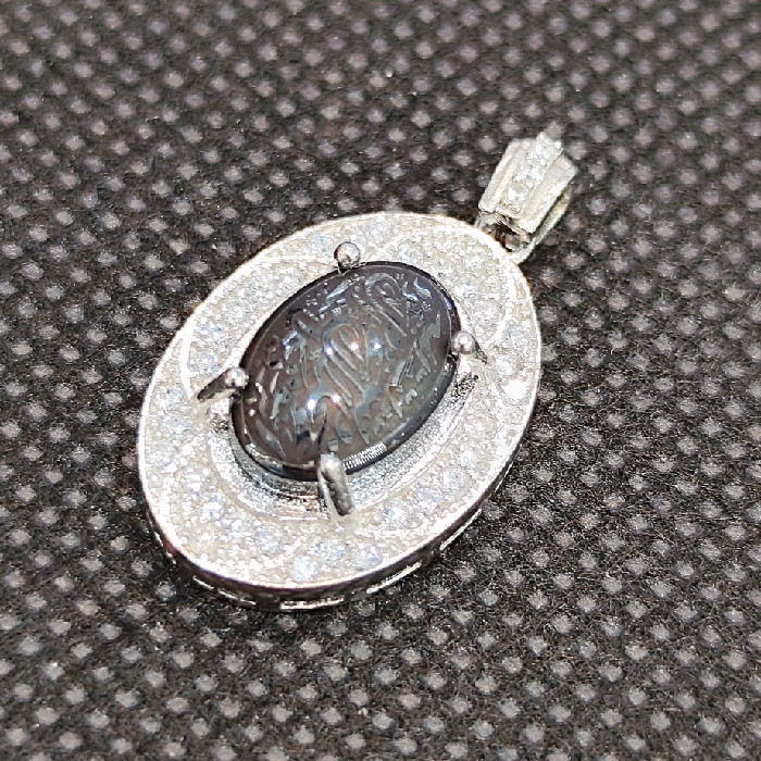 آویز گردنبند نقره زنانه مدل حدید صینی کد 250