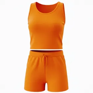 ست نیم تنه و شلوارک راحتی زنانه مدل تلما