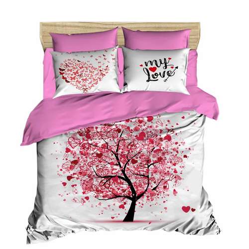 سرویس کاور لحاف ژوان ژوزه مدل My Love دو نفره 6 تکه
