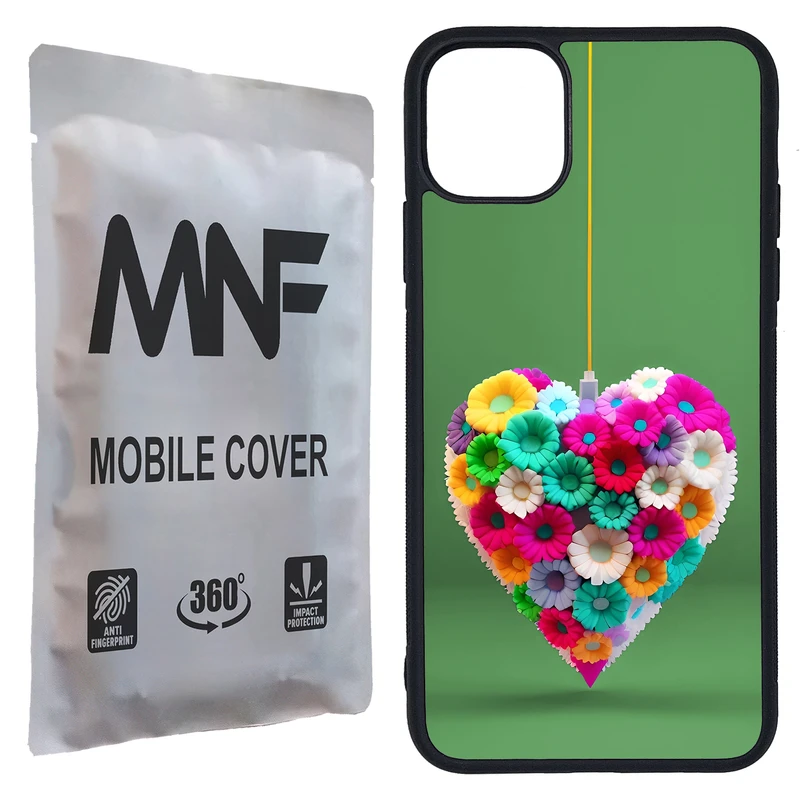 کاور ام ان اف طرح گل قلبی کد P-189 مناسب برای گوشی موبایل اپل iPhone 11 Pro Max