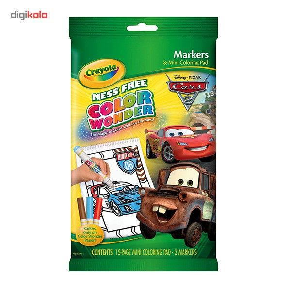 بسته رنگ آمیزی کرایولا سری Color Wonder مدل Cars بسته رنگ آمیزی کرایولا سری Color Wonder مدل Cars