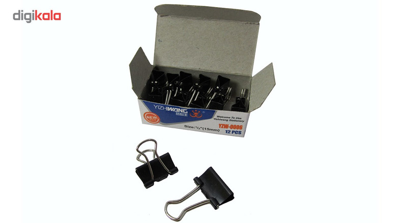 گیره دوبل ایژی وانگ مدل YWZ-0006 سایز 15 میلی متر بسته 12 عددی