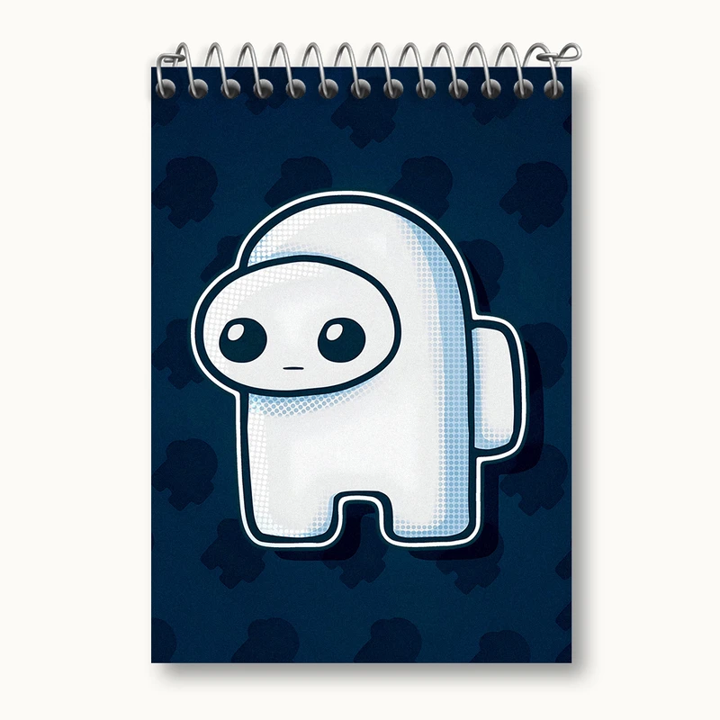 دفتر یادداشت 50 برگ خندالو طرح امانگ آس (Among Us) کد N4923