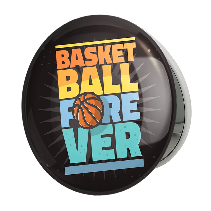 آینه جیبی خندالو طرح بسکتبال مدل تاشو کد 4985 