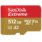 کارت حافظه microSDXC سن دیسک مدل Extreme کلاس A2 استاندارد UHS-I U3 سرعت 190MBps ظرفیت 512 گیگابایت