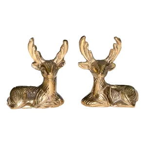 دکوری برنجی مدل گوزن بسته 2 عددی