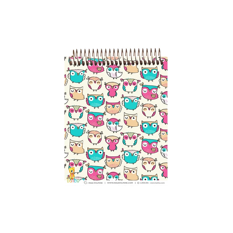 دفتر نقاشی 50 برگ بانیبو مدل جغد کد 1039