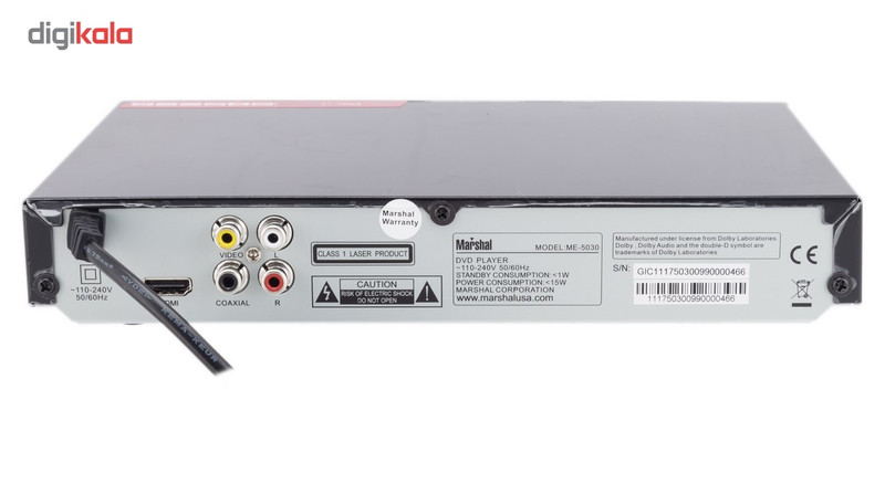 پخش کننده دی وی دی مارشال مدلME-5030