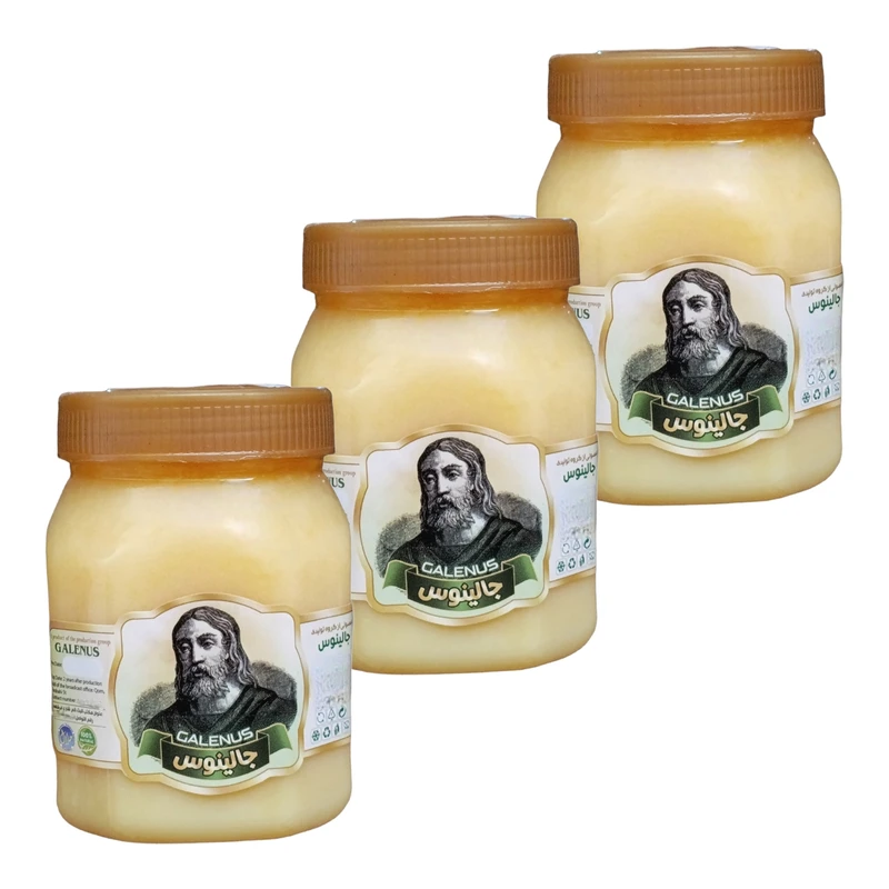 روغن زرد گاوی خامه ای جالینوس - 500 گرم بسته 3 عددی