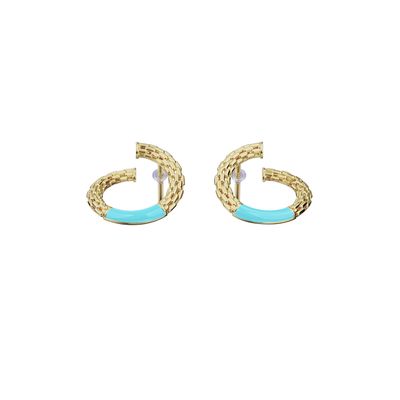 گوشواره میخی طلا 18 عیار زنانه گلدم مدل مینا E211026