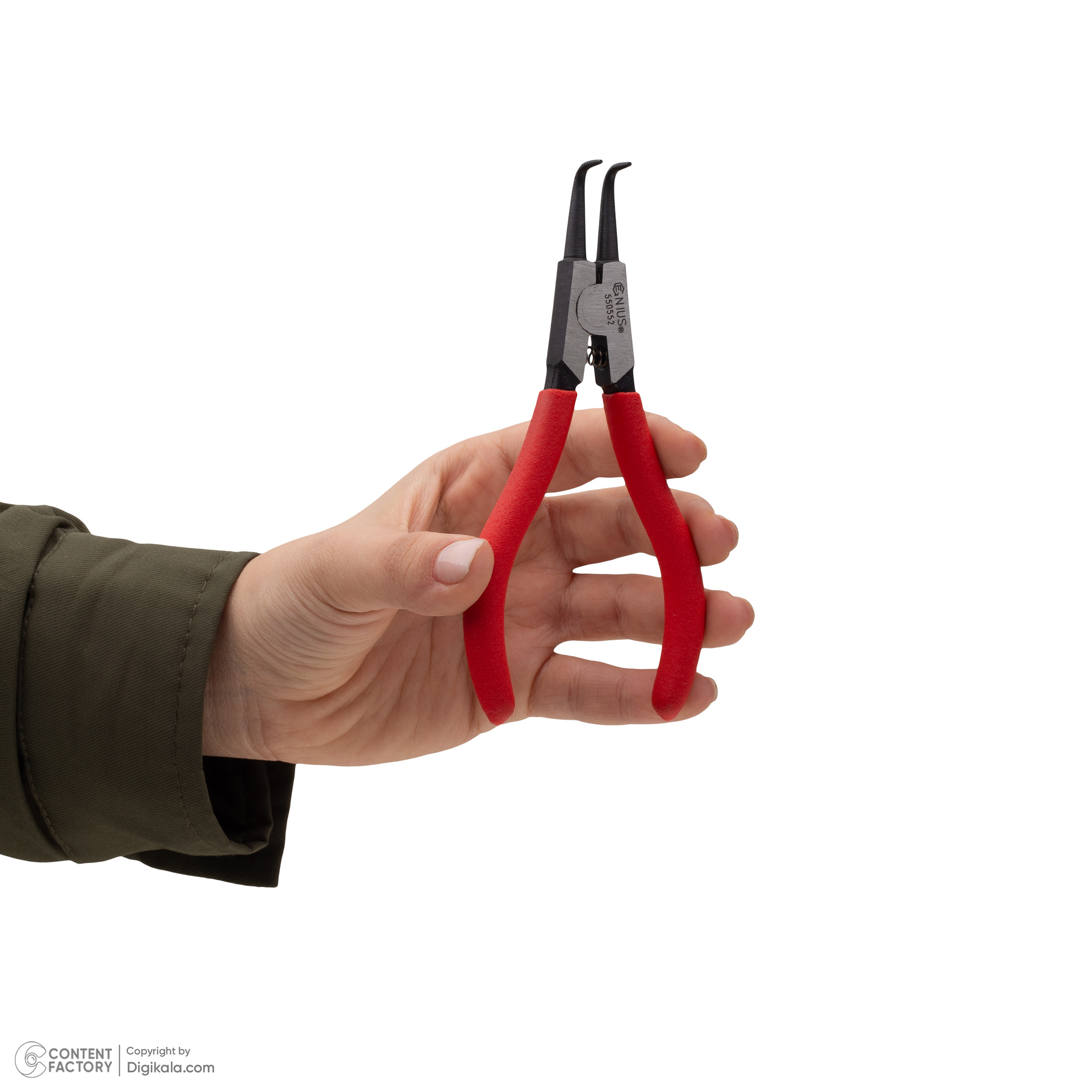 انبر خار باز کن جنیوس تولز مدل سر کج کد 550552 سایز 5 اینچ