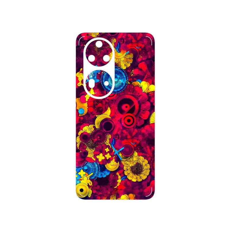 برچسب پوششی ماهوت مدل Vector Flower Garden Digital Art مناسب برای گوشی موبایل هوآوی P50 Pro