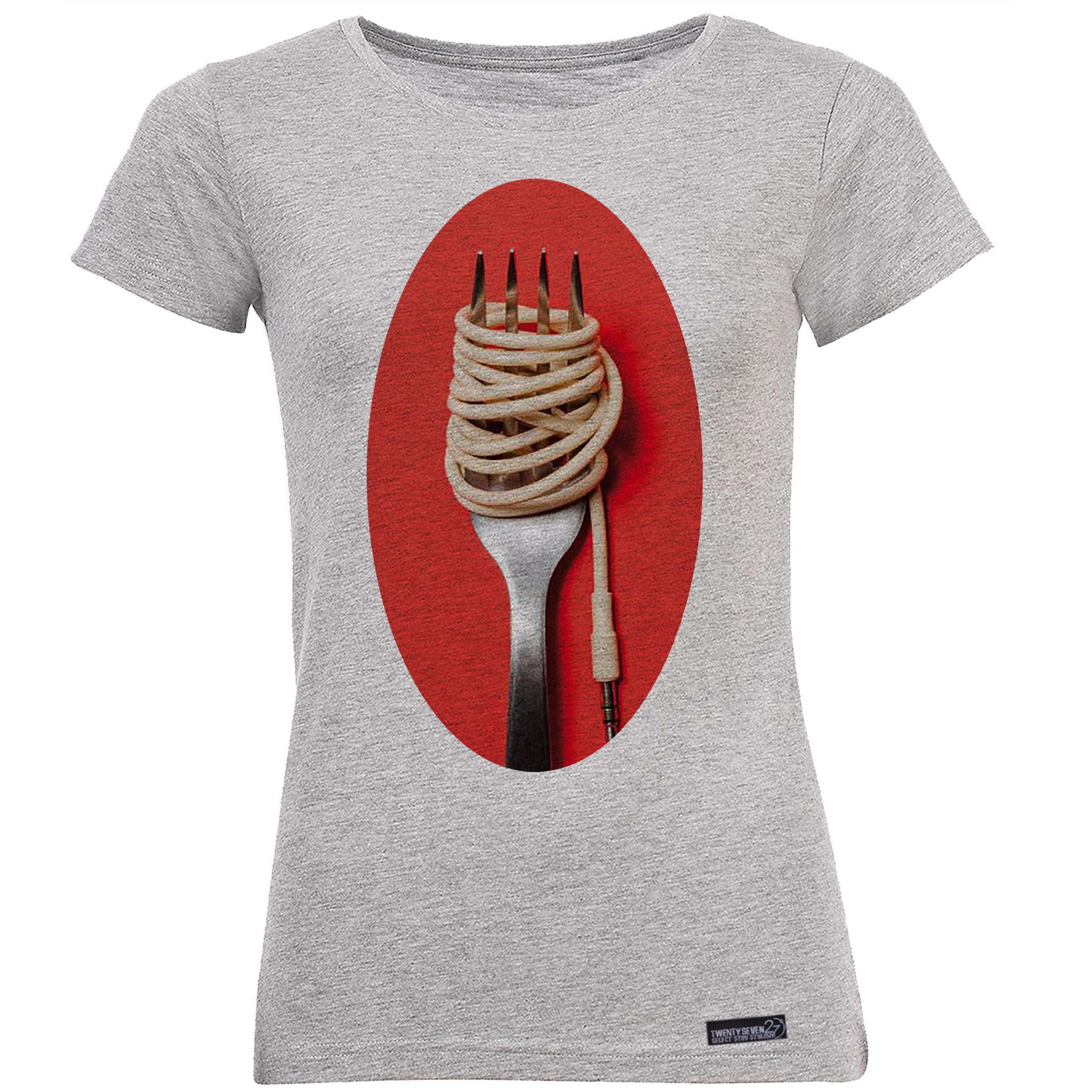 تی شرت آستین کوتاه زنانه 27 مدل Electro Food کد MH1567