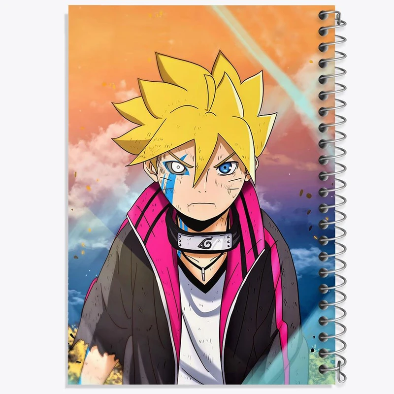 دفتر نقاشی 50 برگ خندالو مدل بوروتو اوزوماکی انیمه بوروتو Boruto کد 15729