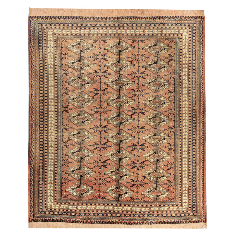 فرش دستبافت سه متری مدل ترکمن کد 40.1868