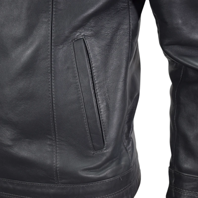 عکس شماره 22 : کت چرم مردانه چرمیران مدل شانون