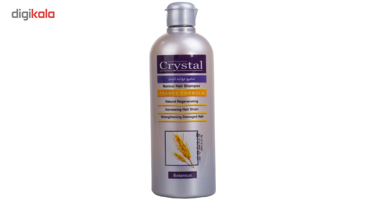 شامپو کریستال مدل جوانه گندم حجم 400 میلی لیتر