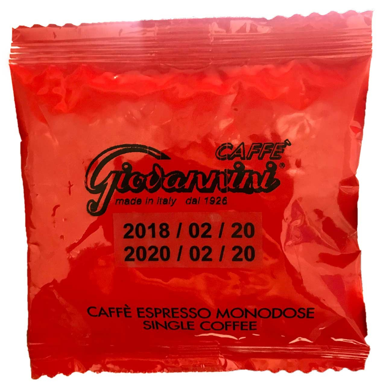 بسته قهوه جیووانینی مدل Espresso Monodose مقدار 7 گرم