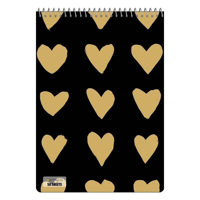 دفتر نقاشی 50 برگ سیمی کارنیکا طرح پترن عشق Love Pattern کد 80110