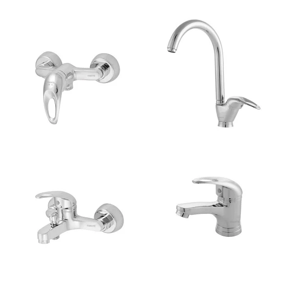 ست شیرآلات فاخته مدل اورانوس پلاس K مجموعه 4 عددی