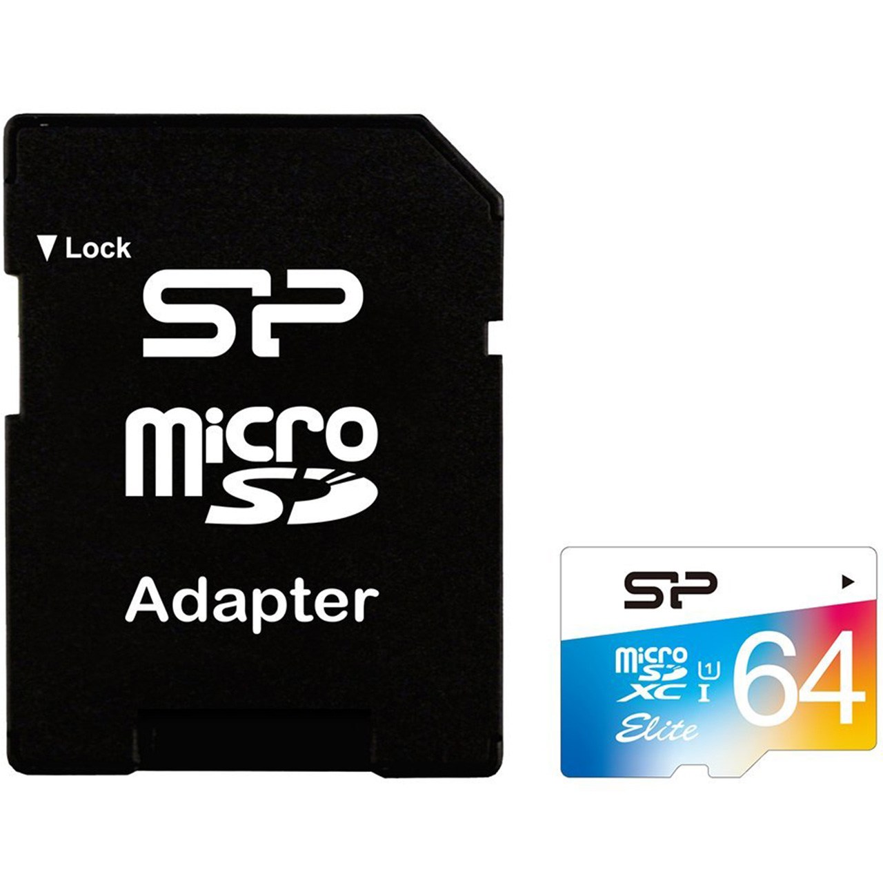 کارت حافظه microSDXC سیلیکون پاور مدل Color Elite کلاس 10 استاندارد UHS-I U1 سرعت 85MBps همراه با آداپتور SD ظرفیت 64 گیگابایت