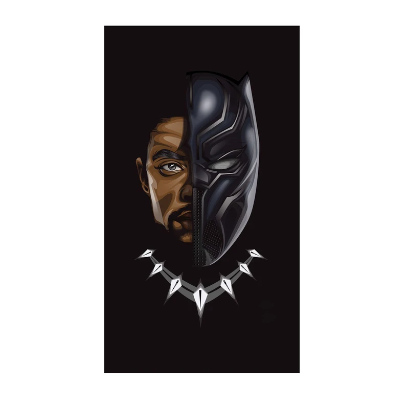 استیکر لپ تاپ و موبایل مدل سریال طرح پلنگ سیاه اونجرز مارول Black Panther Avengers Marvel کد 4749