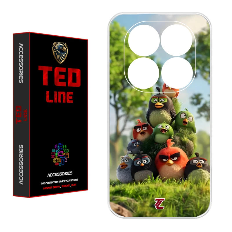 کاور تد لاین طرح پرنده خشمگین کد 1132 مناسب برای گوشی موبایل شیائومی Poco X7 / Redmi Note 14 Pro 4G