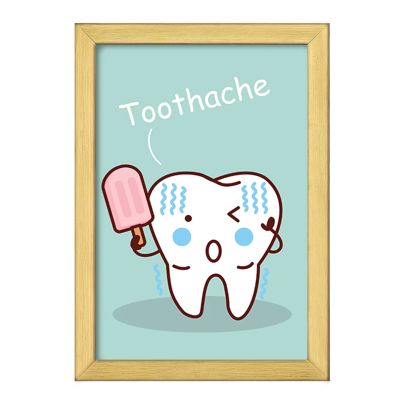 تابلو خندالو طرح دندان و دندان پزشکی کودکانه کد 36775