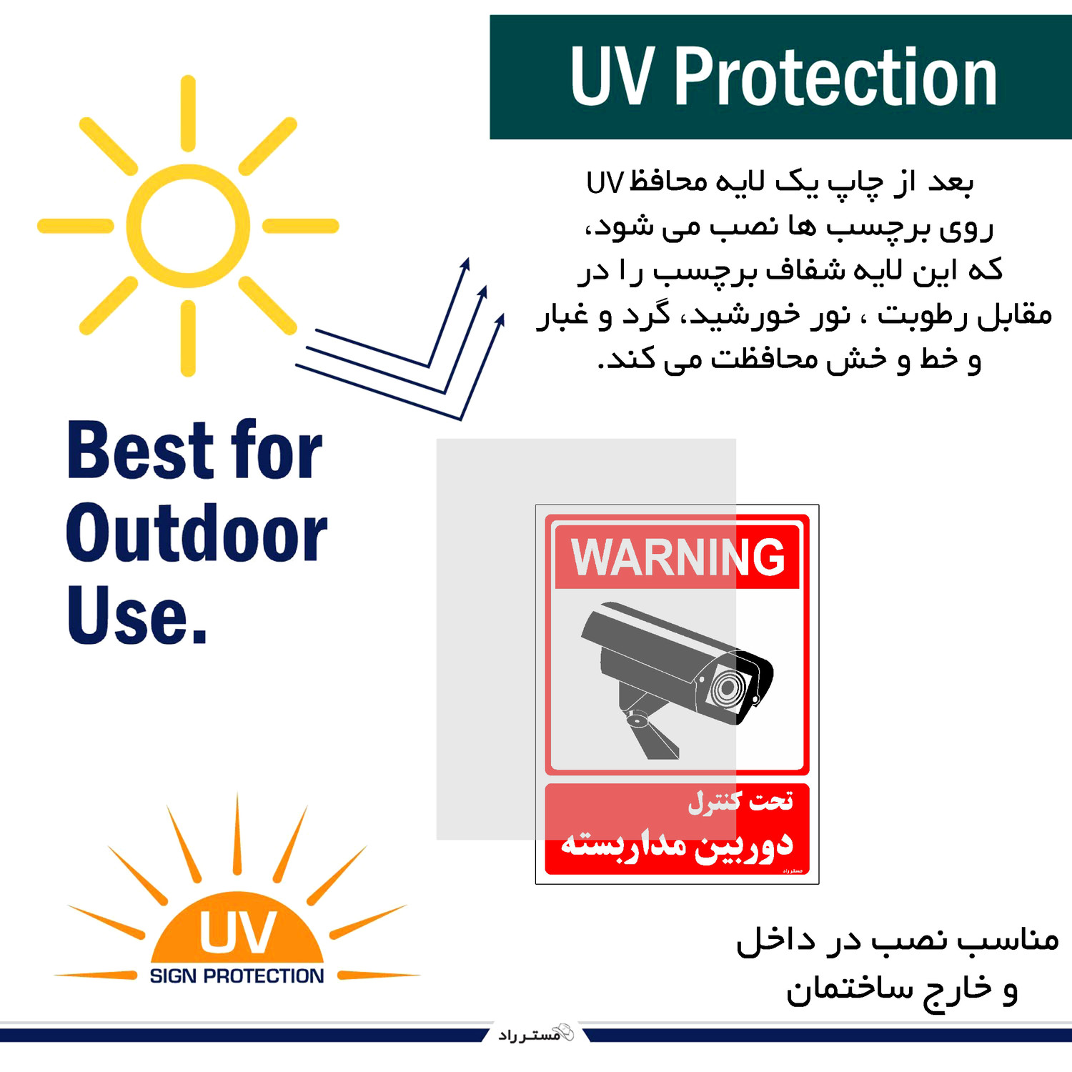 برچسب ایمنی مستر راد طرح تحت کنترل دوربین مدار بسته مدل HSE-OSHA-017 برچسب ایمنی مستر راد طرح تحت کنترل دوربین مدار بسته مدل HSE-OSHA-017