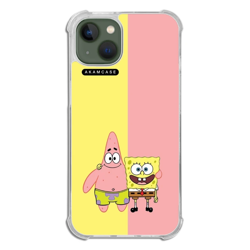 کاور آکام مدل AMC-WTA13-SPONGE BOB6 مناسب برای گوشی موبایل اپل iPhone 13