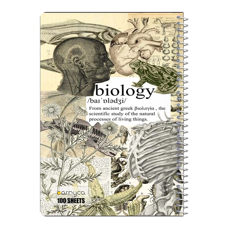 دفتر مشق 100 برگ سیمی کارنیکا طرح زیست شناسی Biology کد 86157