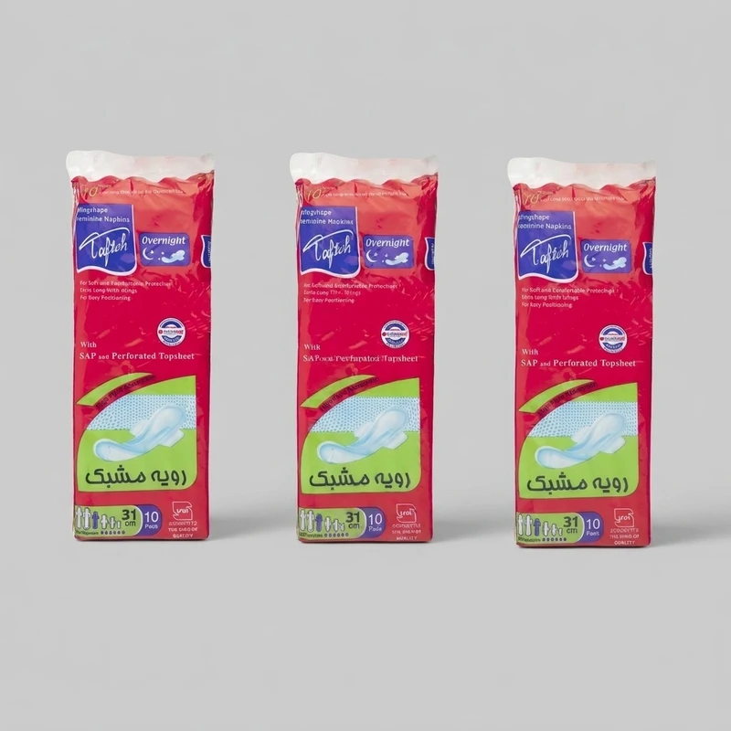 نوار بهداشتی تافته مدل 10 مجموعه 3 عددی