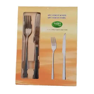 ست کارت و چنگال میوه خوری 12پارچه سوپرلایف کد 257