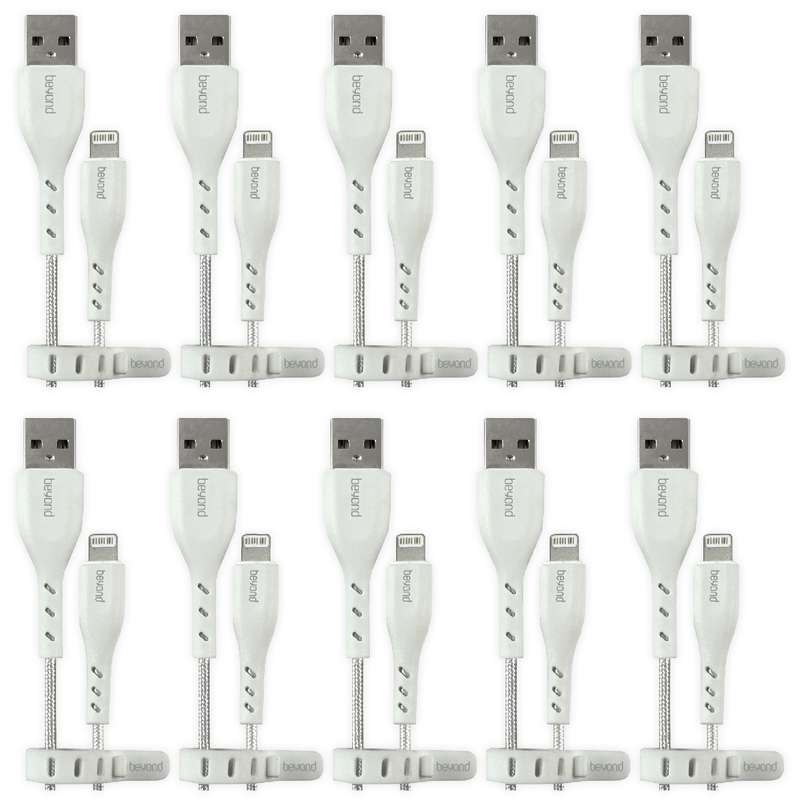 کابل تبدیل USB به لایتنینگ بیاند مدل BUL-402 CHARGE DATA طول 2 متر بسته ده عددی کابل تبدیل USB به لایتنینگ بیاند مدل BUL-402 CHARGE DATA طول 2 متر بسته ده عددی