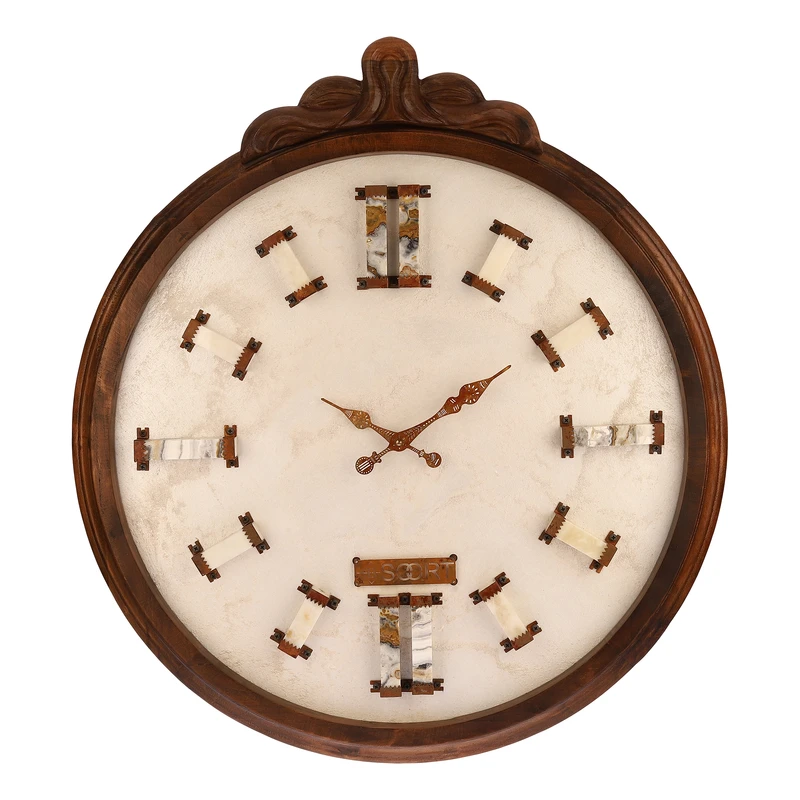 ساعت دیواری کوارتز بیسورت طرح کریستال کد ۶۶