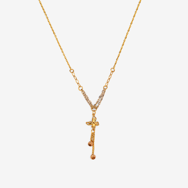 گردنبند طلا 18 عیار زنانه با زنجیر حلقهای (فلامینگو) سین سان مدل A98