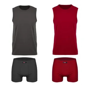 ست شورت و زیرپوش مردانه کیان تن پوش مدل 112310 مجموعه 2 عددی