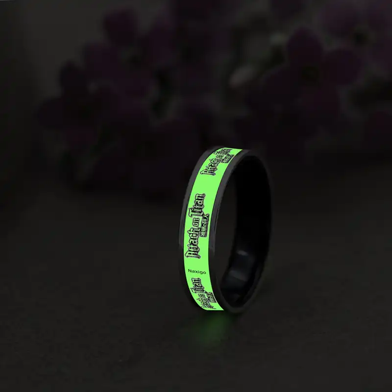 انگشتر ناکسیگو مدل شب تاب طرح Attack on Titan کد RB15596