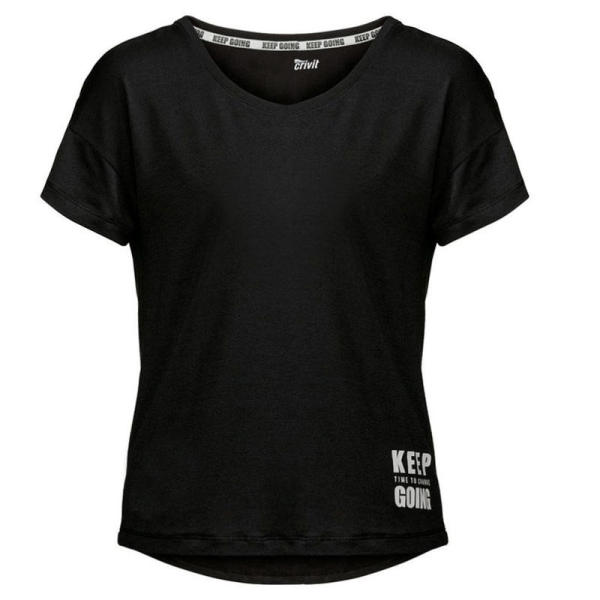 تی شرت آستین کوتاه ورزشی زنانه کرویت مدل KeepGoiing