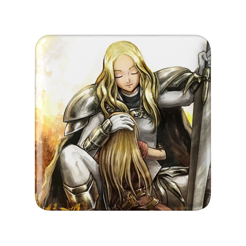 مگنت خندالو طرح ترسا و کلر انیمه کلیمور مدل مربعی کد 33499