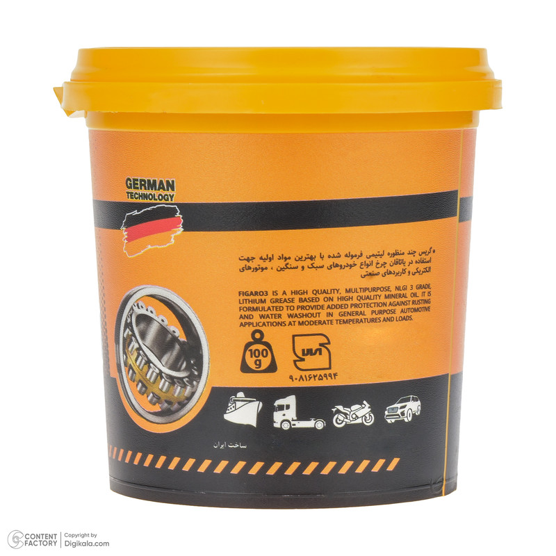 گریس نسوز فیگارو مدل F100 وزن 100 گرم بسته 5 عددی گریس نسوز فیگارو مدل F100 وزن 100 گرم بسته 5 عددی