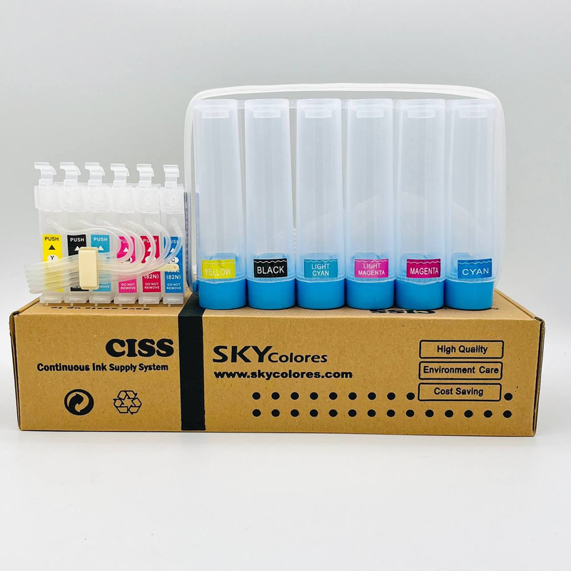 مخزن جوهر پرینتر اسکای کالر مدل EPP50 مجموعه خالی 6 عددی