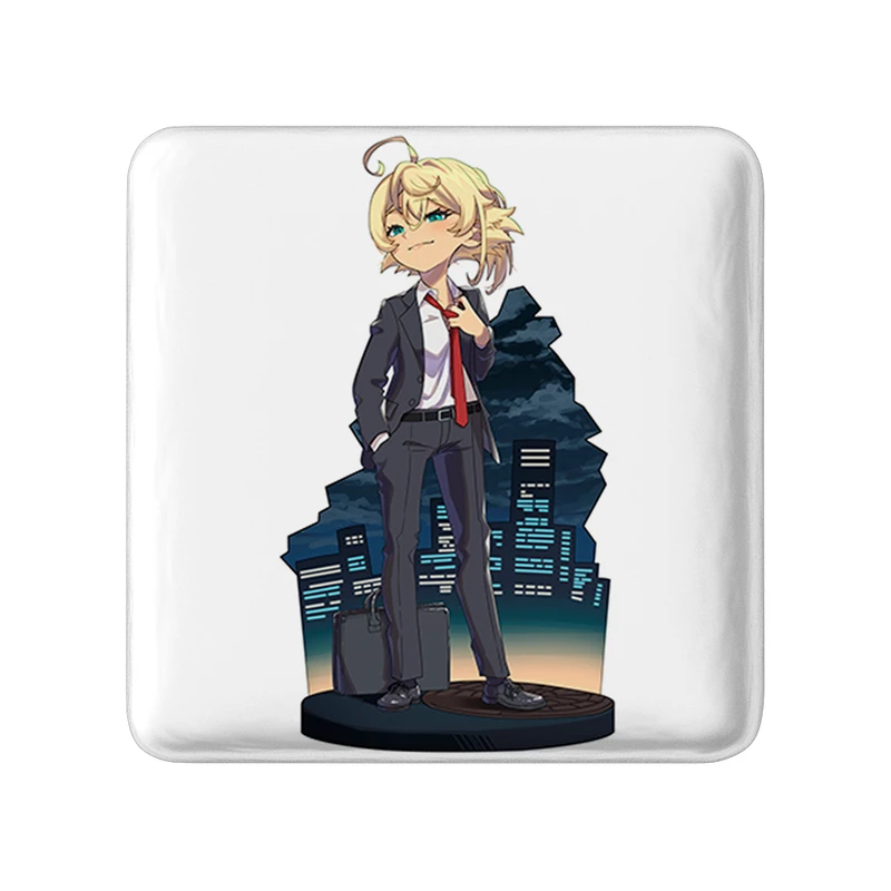 مگنت خندالو طرح تانیا انیمه یوجو سنکی مدل مربعی کد 34683