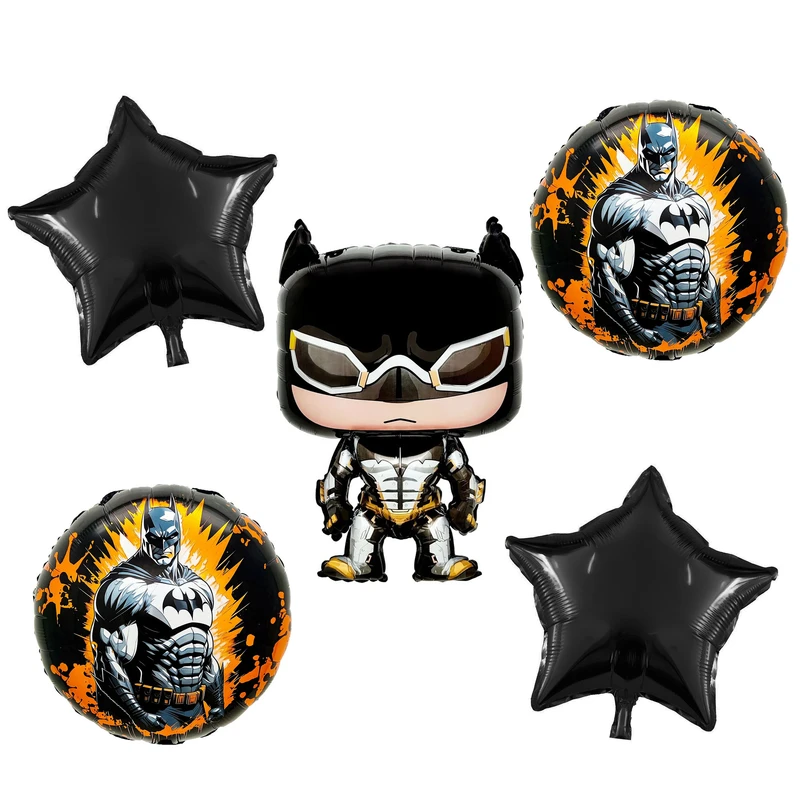  بادکنک مدل فویلی طرح بتمن کد DB20 مجموعه 5 عددی